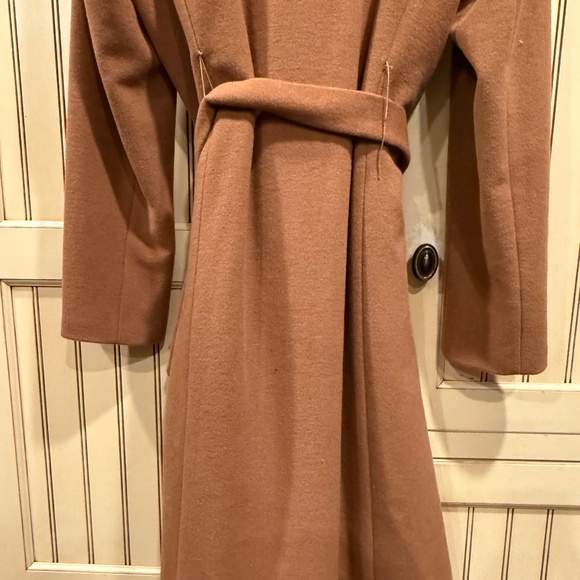 Ellen Tracy Fur Collar Wool Coat Size 14 - Picture 4 of 7